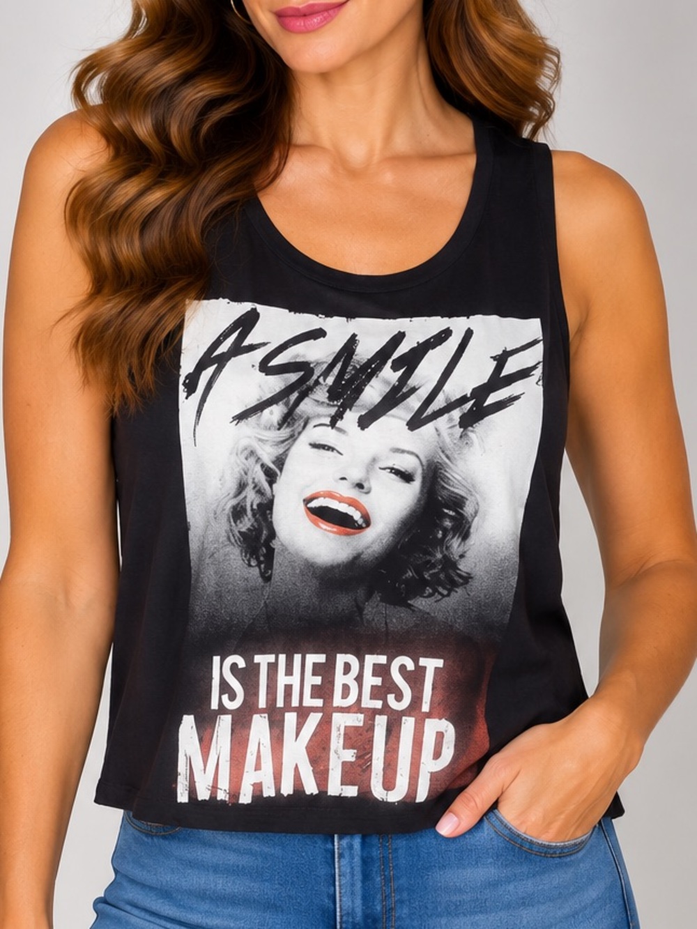 JC Fits "A Smile Is The Best Makeup" T-Shirt